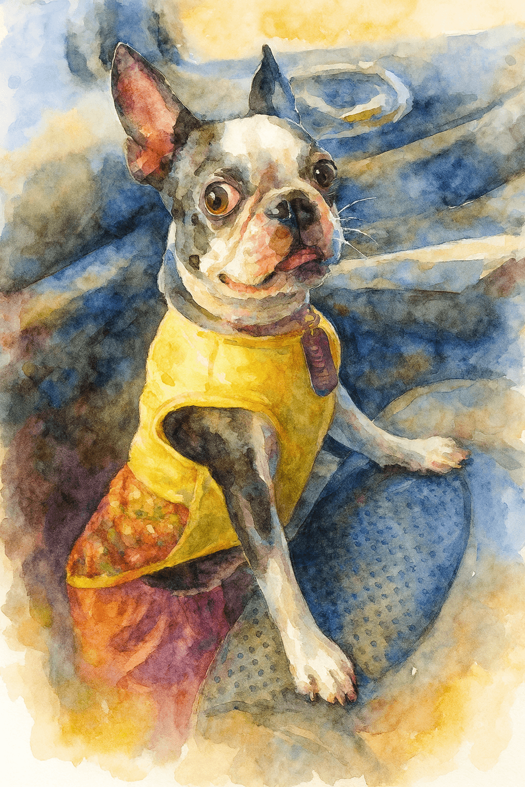 Professional watercolor poster